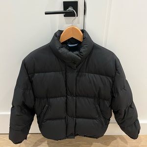 Black Moncler puffer